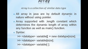 Learn Java Programming in English for Beginners(Array) - Part 5