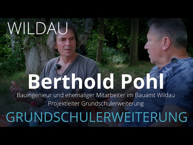 Berthold Pohl (2) Fakten zur Grundschulerweiterung / Fördermittel der Stadt Wildau