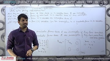 CSIR NET DEC 2019 - Solution for Q ID 1879801818 | QUADRATIC FORMS