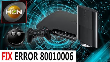 PS3 Error 80010006 FIX