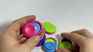 Magnetic slider fidget toy. Textures - YouTube