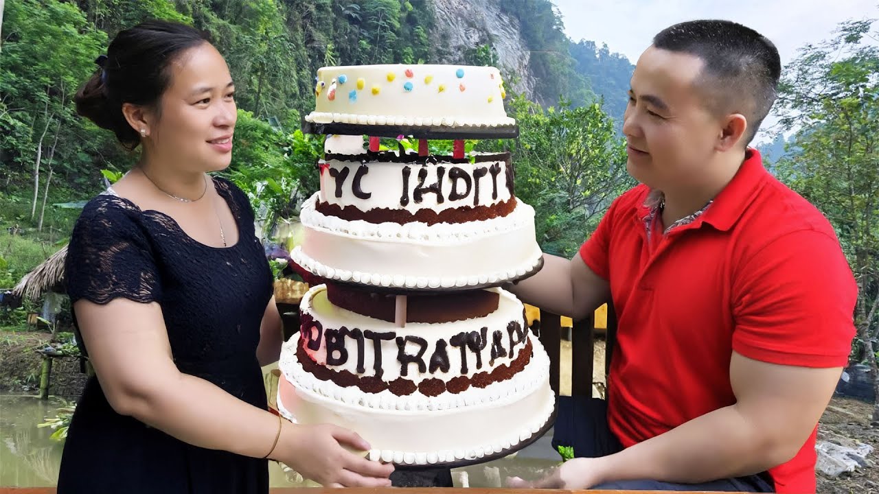 How to Make a Birthday Cake with Your Husband - Eternal Love | Ly Thi Ca