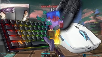 15CPS Jitter Clicking Skywars🤩 Keyboard+Mouse Sounds ASMR