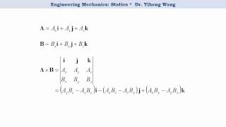 [2015] Statics 12: Moment Calculation Vector Formulation [with closed caption] 16 Moment Of A Force 3d Vector Formulation Example 2 3