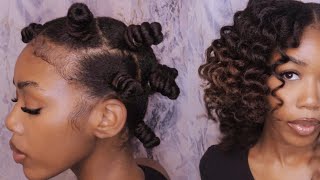 How to: Bantu Knots + Trim on Natural Hair