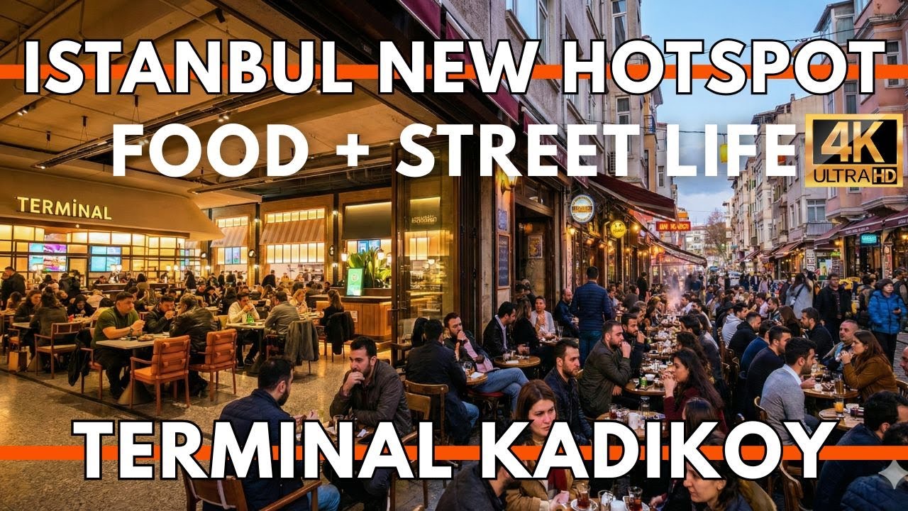 ISTANBUL TURKEY 2026 4K WALKING TOUR | NEW Terminal Kadikoy Food Hall + Moda Walk