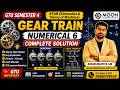 Gear Train Numerical 6 | Complete Step-by-Step Solution | KToM GTU Important Numerical | Semester 4