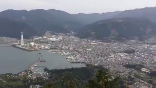 熊野古道　馬越峠の天狗倉山からの絶景