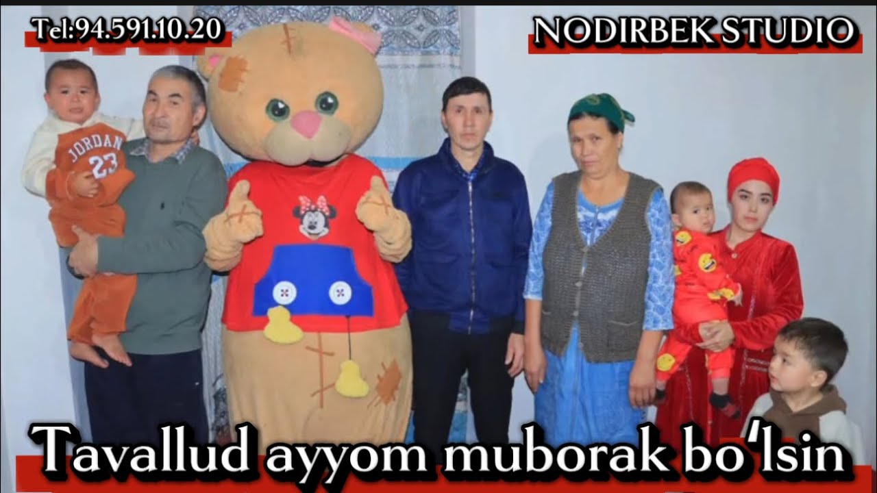 NODIRBEK STUDIO Beshuy tabrik Madinaxon 1 yosh muborak. Murojaat uchun tel:94.591.10.20