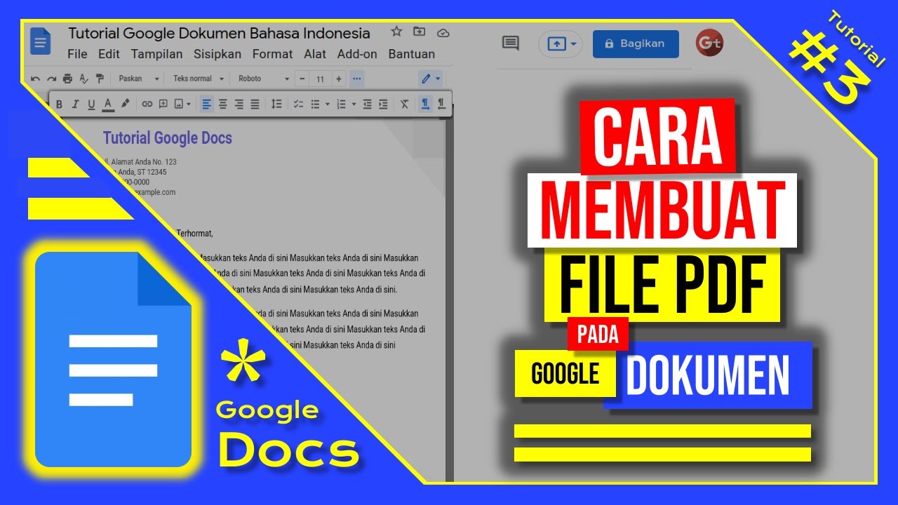 Cara Membuat PDF pada Google Docs | Tutorial Google Docs #3 - YouTube