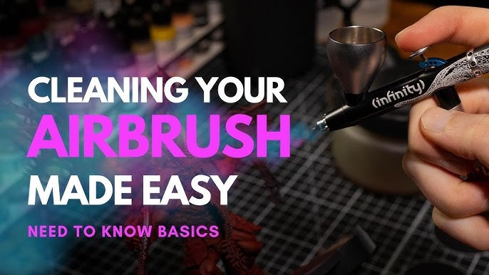 The easiest method to cleaning your airbrush for nails!! 💅🏼😋 #nailt, Airbrush Nails