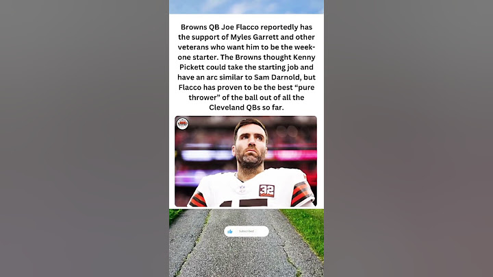 Browns Locker Room Backs Joe Flacco as Week 1 Starter! 🔥🏈 #NFL #Shorts