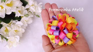 Como Fazer Pompom de Fitas