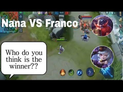 NANA VS FRANCO 2022 SERU DAN KOCAK || MOBILE LEGENDS