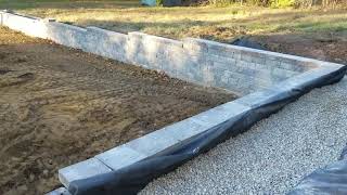Retaining Wall Stormwater Drainage - French Drain Installation, Preventing Hydrostatic Pressure