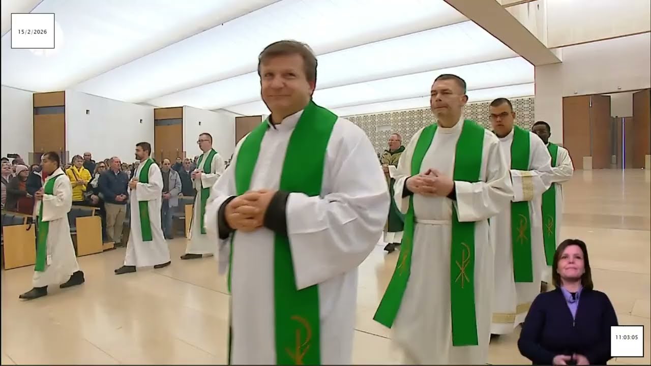 Missa   desde a Basílica da Santíssima Trindade do Santuário de Fátima 15.02.2026