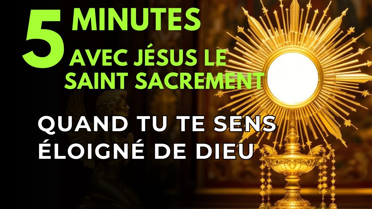 Cinq Minutes avec Jésus au Saint Sacrement   Quand tu te Sens Éloigné de Dieu