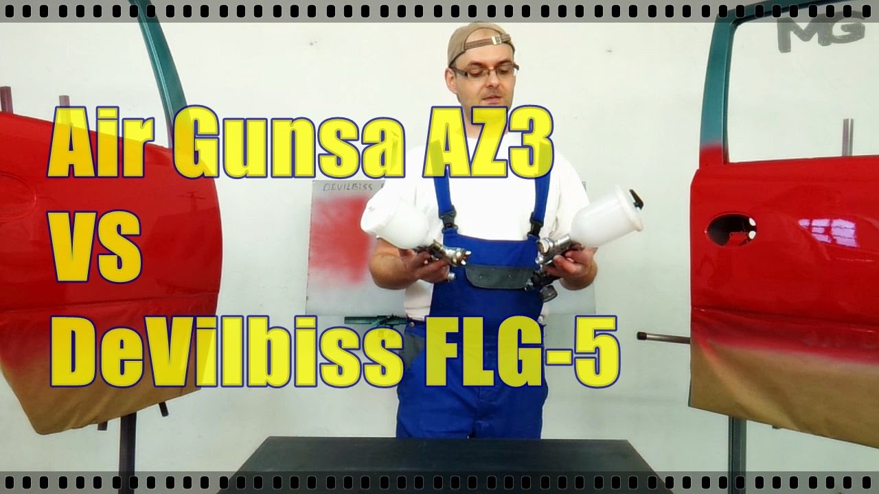 Air Gunsa Az3 vs DeVilbiss FLG 5 TEST & DEMO YouTube