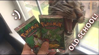 Pokemon Old School Sunday! Jungle Booster Pack Opening!