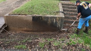 I can&#39;t believe I found 20 ft of  HIDDEN concrete while POWER WASHING 😳