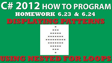 5-23 & 6.24 C# Display Diamond Shaped Pattern With Nested Loops - Control Statements Pt.2