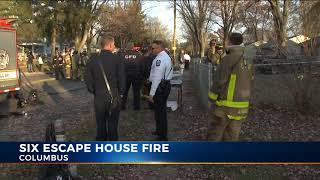 Family displaced after fire damages northeast Columbus home