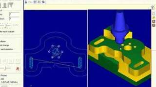 Sample milling in mastercam