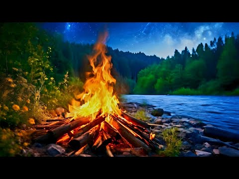 🔥Лесной костер, звуки