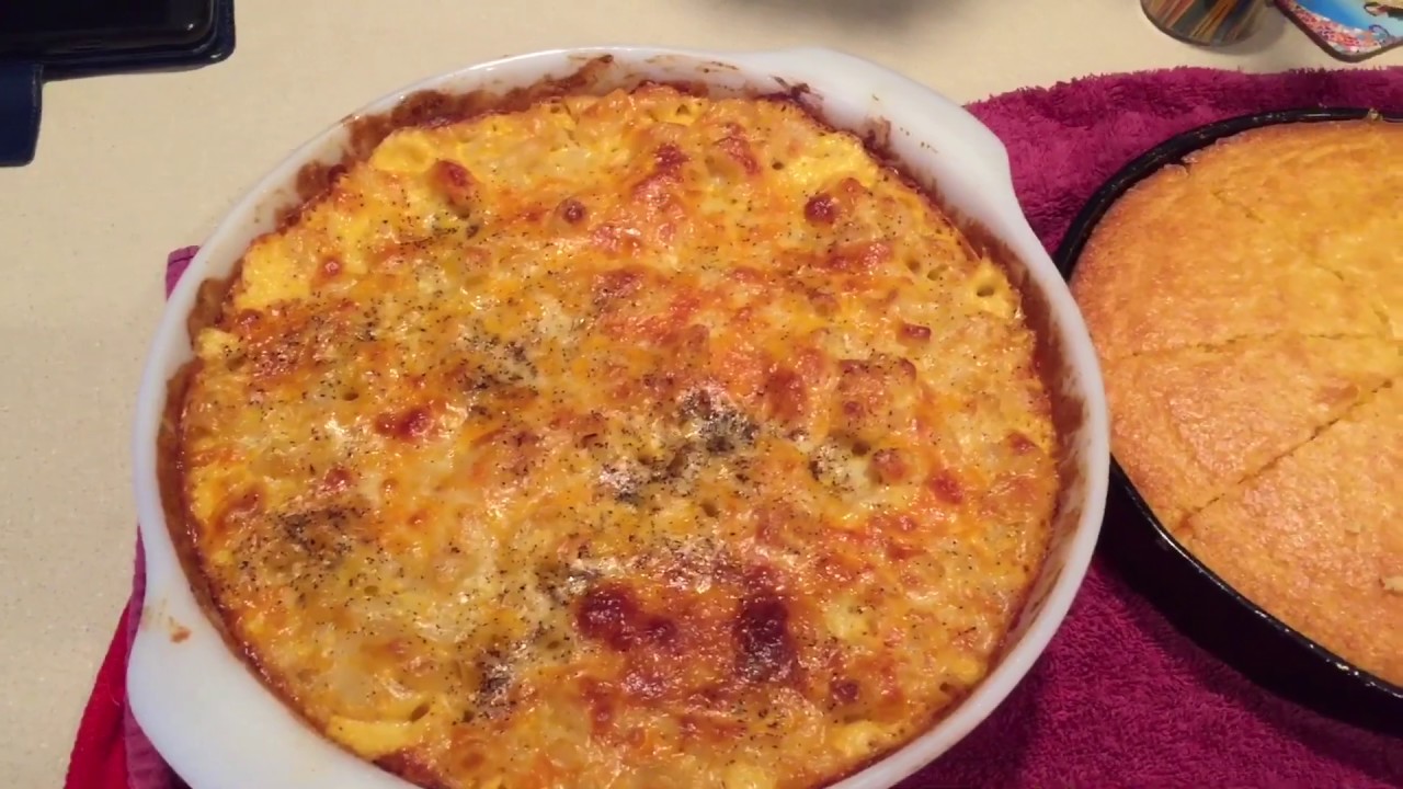 HOMEMADE MACARONI AND CHEESE, FRIED RIBS, CORNBREAD, CABBAGE YouTube
