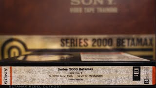Series 2000 Betamax SL-2700 Tape Path Alignment 1985