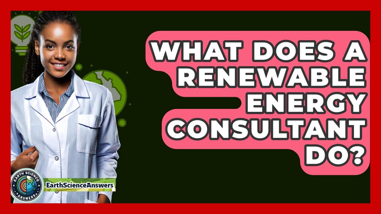 What Does A Renewable Energy Consultant Do? - Earth Science Answers