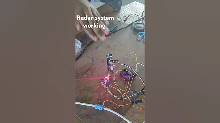 DIY Radar System Using Ultrasonic Sensor and Servo Motor | Arduino Project #radarbase  #viralvideo