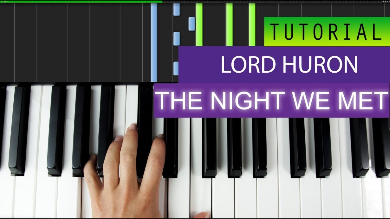 Lord Huron The Night We Met 13 Reasons Why Piano Tutorial Piano Tutorial Piano Yann Tiersen