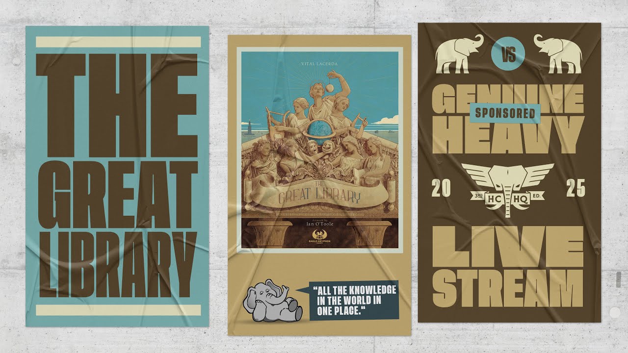 The Great Library - 2p Teaching & Play-through by Heavy Cardboard