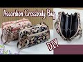 Diy cara membuat tasaccordion crossbody bag tutorial  pattern