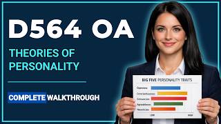 WGU D564 OA Made Easy | Master Theories of Personality (Part 01)