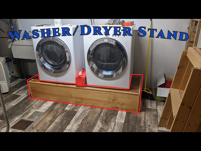 DIY Washer Dryer Stand/Platform 