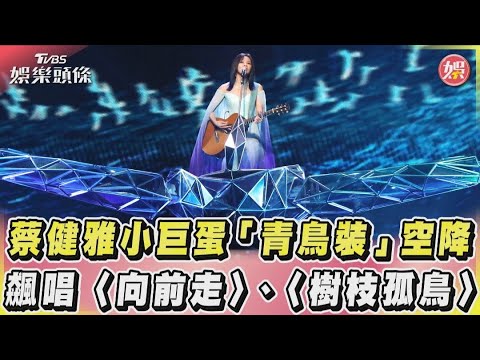 蔡健雅小巨蛋「青鳥裝」空降 飆唱〈向前走〉、〈樹枝孤鳥〉｜TVBS娛樂頭條 @TVBSNEWS01