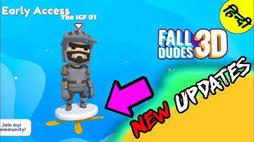 Fall guys Android Mobile version  Gameplay in Hindi || New Updates in  Fall Dudes 3D in Hindi part 4