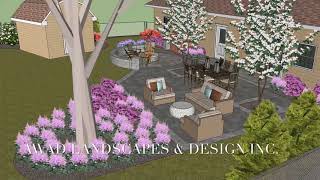 Hanover Park, IL Landscape Design 3D Model screenshot 5