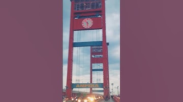 Jalan jalan ke kota palembang melewati jembatan ampera #shorts
