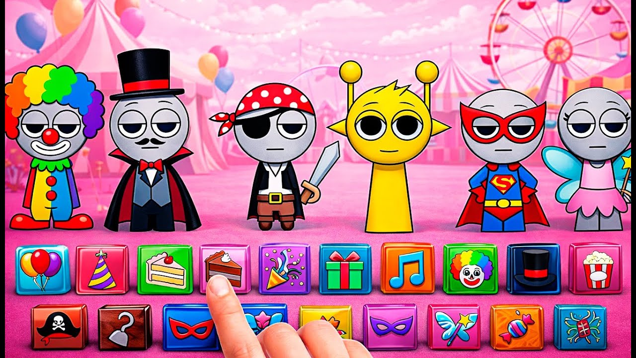 Sprunki Opened a Party Universe 🎉 We Played It with a DIY Gamebook