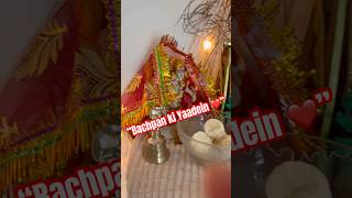 Bachpan ki Yaadein|Kanyabhojan Special♥️😇🥹#thelifeofdivi #shorts #navratrispecial