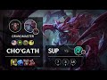 Cho'Gath Support vs Thresh - NA Grandmaster Patch 11.12