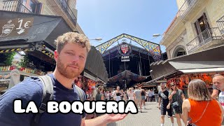 Tapas And Sangria In Barcelonas Local Market La Boqueria