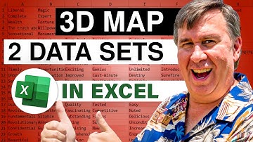 Excel 3D Mapping: Power Map 3D Map with 2 Data Sets - Episode 2218