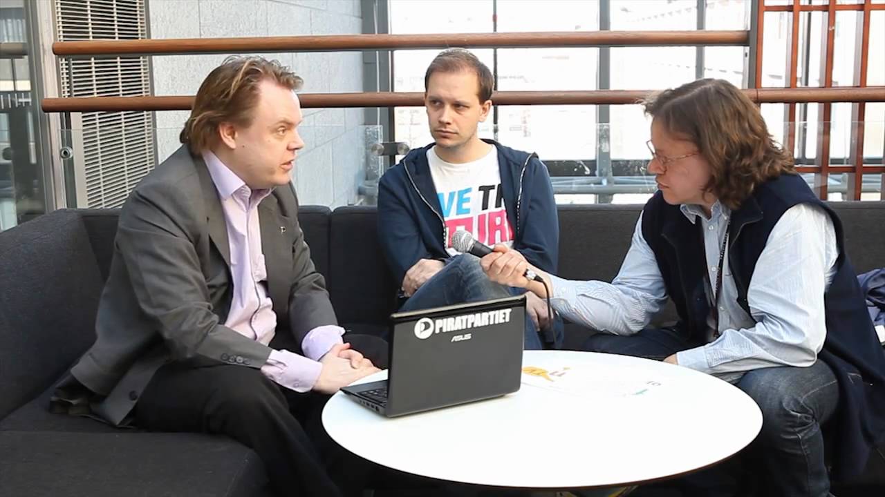Talking about books and book publishing with Peter Sunde and Rick Falkvinge