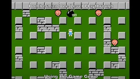 Bomberman One Level Playthrough using the Nes