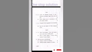 2017 UML &C++ MCAand Msc 2nd yr  kuk question paper #kuk #dde