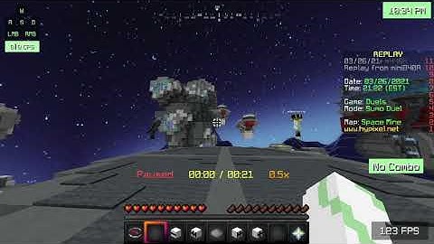 Beating Shift Sprint Hacker on Hypixel Sumo Duels